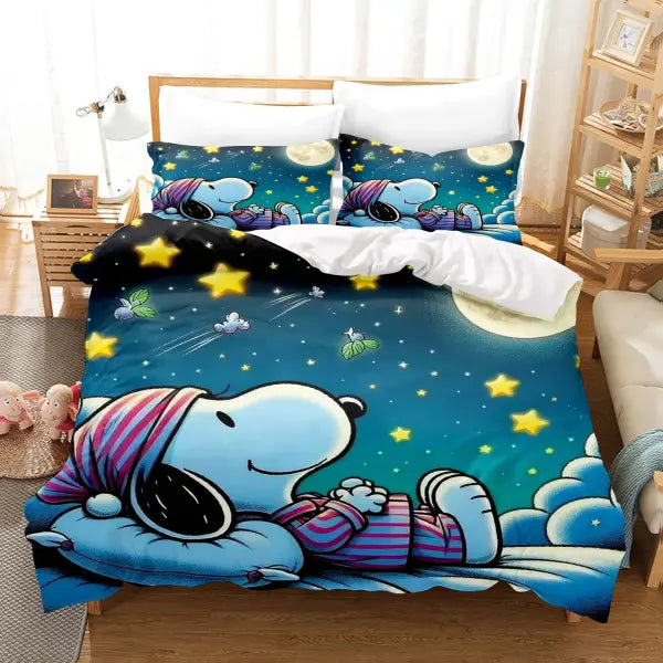 Snoopy Home Bedding Set Duvet Cover Comforter Sets 3-Piece Set 1 Quilt Cover Suitable For Children And Adults - 8