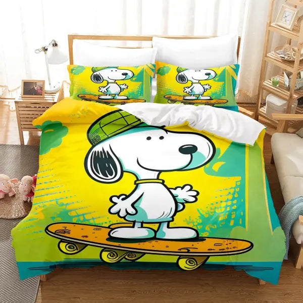 Snoopy Home Bedding Set Duvet Cover Comforter Sets 3-Piece Set 1 Quilt Cover Suitable For Children And Adults - 7