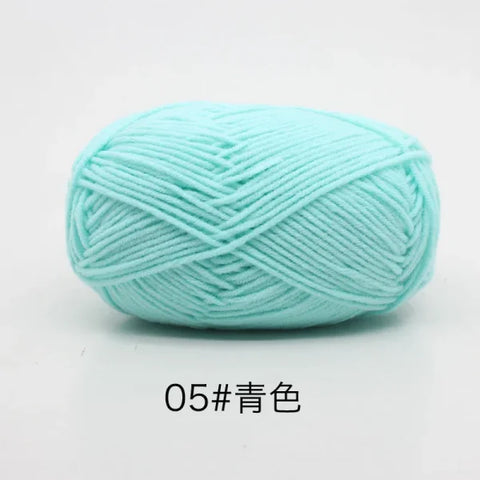 Soft 4ply Milk Cotton Knitting Yarn for Crochet and Sweaters - Himpall