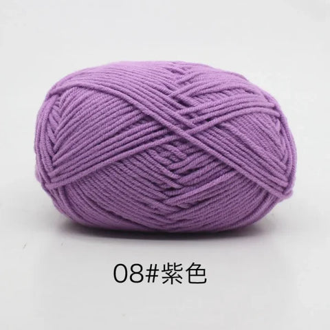 Soft 4ply Milk Cotton Knitting Yarn for Crochet and Sweaters - Himpall