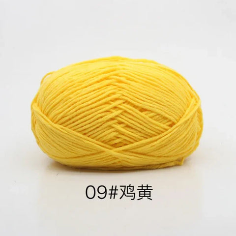 Soft 4ply Milk Cotton Knitting Yarn for Crochet and Sweaters - Himpall