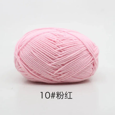 Soft 4ply Milk Cotton Knitting Yarn for Crochet and Sweaters - Himpall