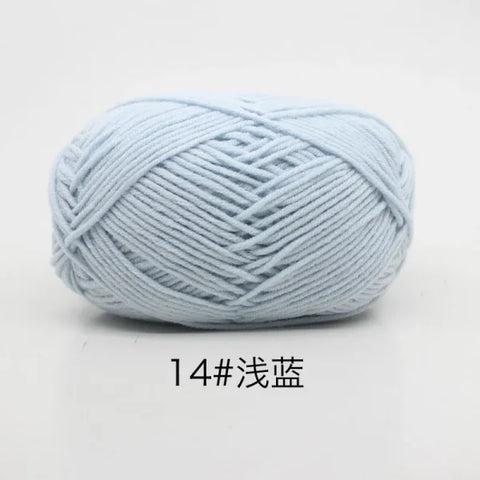 Soft 4ply Milk Cotton Knitting Yarn for Crochet and Sweaters - Himpall
