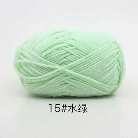Soft 4ply Milk Cotton Knitting Yarn for Crochet and Sweaters - Himpall