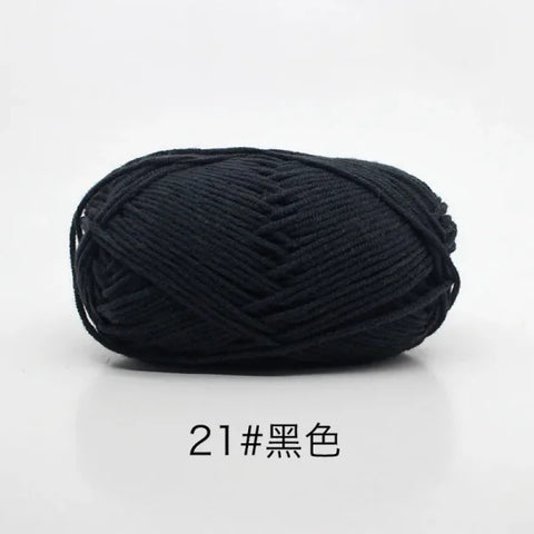 Soft 4ply Milk Cotton Knitting Yarn for Crochet and Sweaters - Himpall