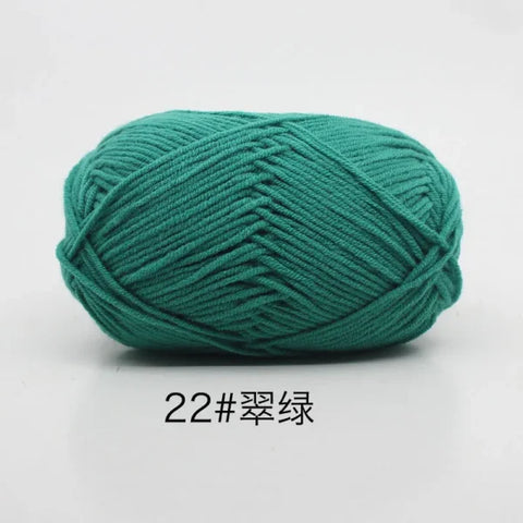 Soft 4ply Milk Cotton Knitting Yarn for Crochet and Sweaters - Himpall