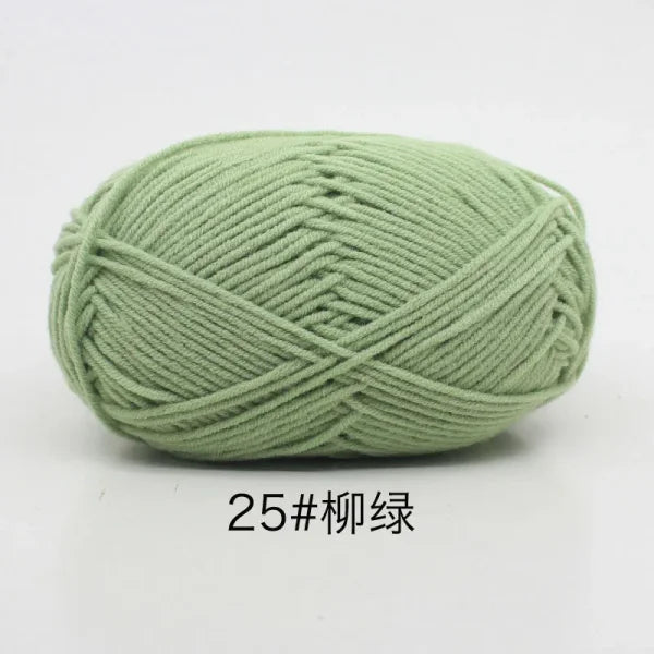 Soft 4ply Milk Cotton Knitting Yarn for Crochet and Sweaters - Himpall