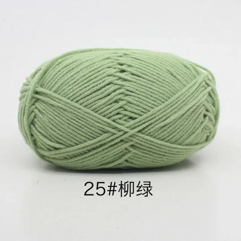 Soft 4ply Milk Cotton Knitting Yarn for Crochet and Sweaters - Himpall