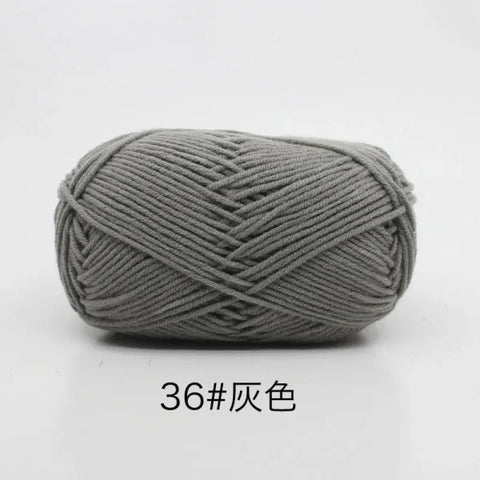 Soft 4ply Milk Cotton Knitting Yarn for Crochet and Sweaters - Himpall