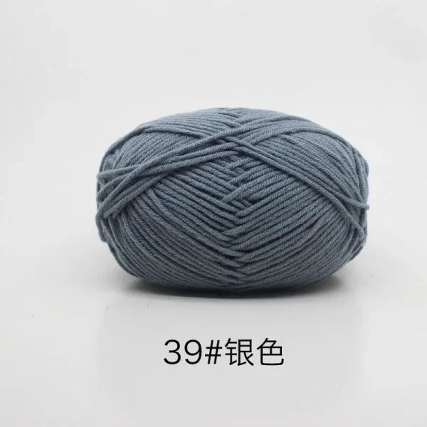 Soft 4ply Milk Cotton Knitting Yarn for Crochet and Sweaters - Himpall
