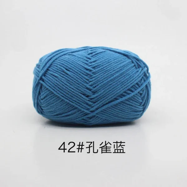 Soft 4ply Milk Cotton Knitting Yarn for Crochet and Sweaters - Himpall