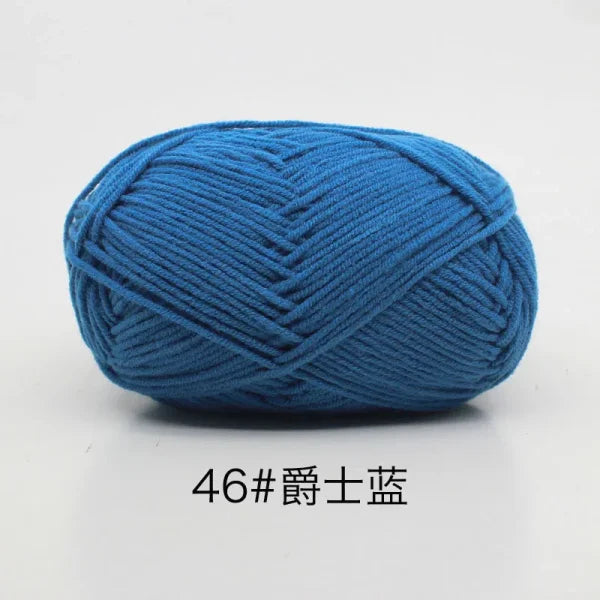 Soft 4ply Milk Cotton Knitting Yarn for Crochet and Sweaters - Himpall