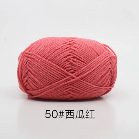 Soft 4ply Milk Cotton Knitting Yarn for Crochet and Sweaters - Himpall