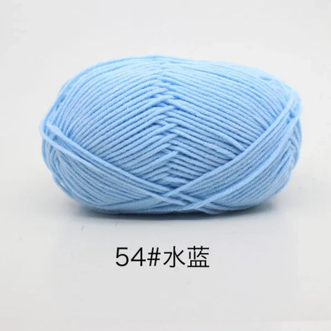 Soft 4ply Milk Cotton Knitting Yarn for Crochet and Sweaters - Himpall