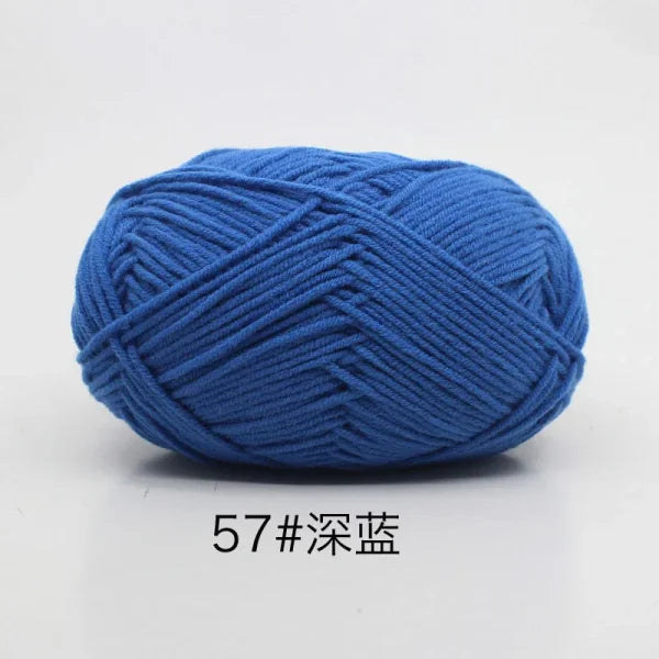 Soft 4ply Milk Cotton Knitting Yarn for Crochet and Sweaters - Himpall