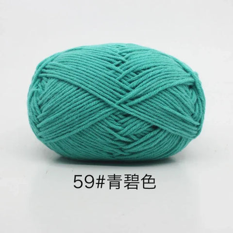 Soft 4ply Milk Cotton Knitting Yarn for Crochet and Sweaters - Himpall