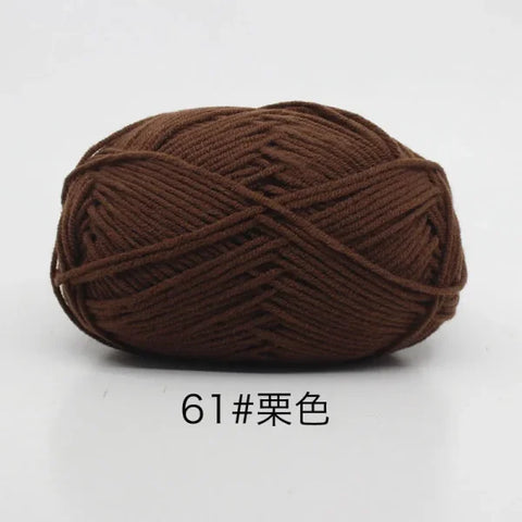 Soft 4ply Milk Cotton Knitting Yarn for Crochet and Sweaters - Himpall