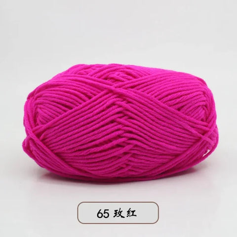 Soft 4ply Milk Cotton Knitting Yarn for Crochet and Sweaters - Himpall