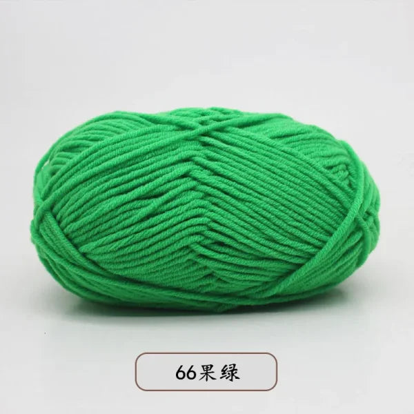 Soft 4ply Milk Cotton Knitting Yarn for Crochet and Sweaters - Himpall