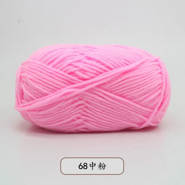 Soft 4ply Milk Cotton Knitting Yarn for Crochet and Sweaters - Himpall