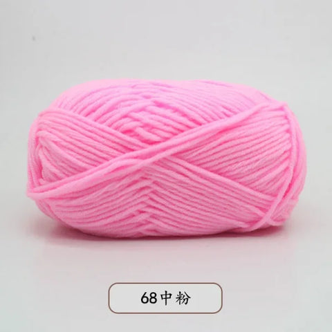 Soft 4ply Milk Cotton Knitting Yarn for Crochet and Sweaters - Himpall