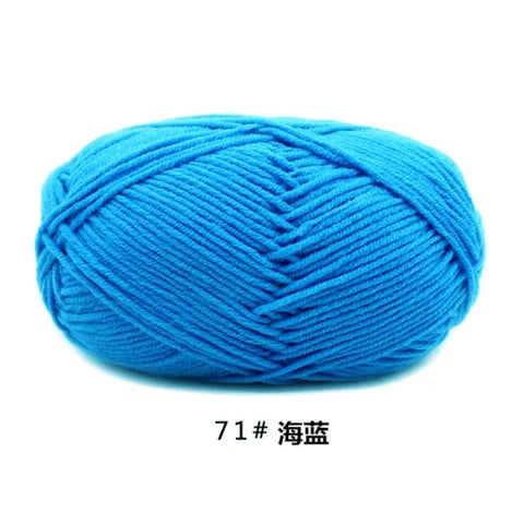 Soft 4ply Milk Cotton Knitting Yarn for Crochet and Sweaters - Himpall