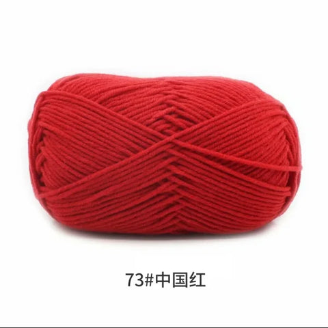 Soft 4ply Milk Cotton Knitting Yarn for Crochet and Sweaters - Himpall