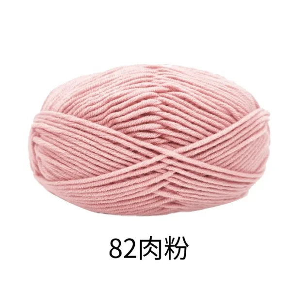 Soft 4ply Milk Cotton Knitting Yarn for Crochet and Sweaters - Himpall