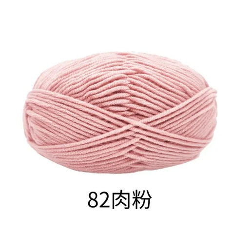 Soft 4ply Milk Cotton Knitting Yarn for Crochet and Sweaters - Himpall