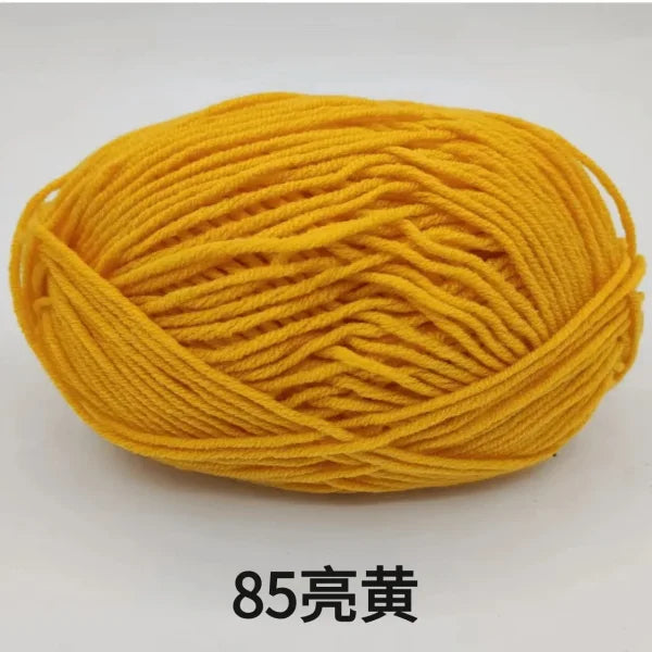 Soft 4ply Milk Cotton Knitting Yarn for Crochet and Sweaters - Himpall