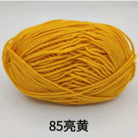 Soft 4ply Milk Cotton Knitting Yarn for Crochet and Sweaters - Himpall