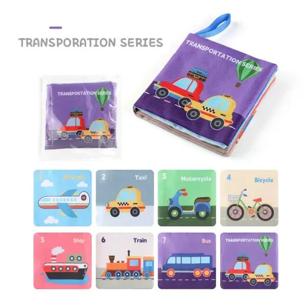 Soft Baby Books toys Montessori 3D Touch Feel High Contrast Cloth Book Sensory Early Learning games for kids
