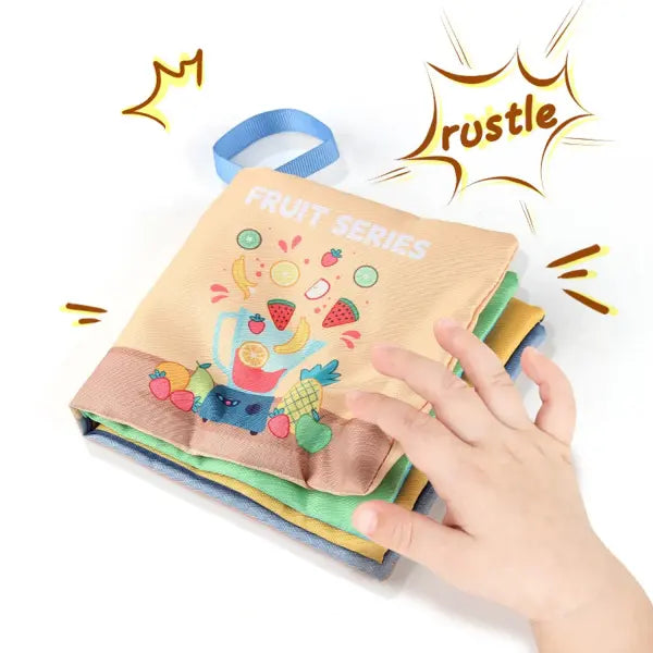 Soft Baby Books toys Montessori 3D Touch Feel High Contrast Cloth Book Sensory Early Learning games for kids