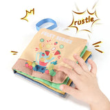 Soft Baby Books toys Montessori 3D Touch Feel High Contrast Cloth Book Sensory Early Learning games for kids