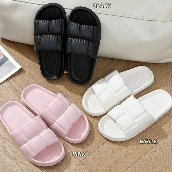 Soft Bottom Slippers for Women Home Bathroom Home Bath Non-slip Couple Summer Sandals for Men Summer Beach Wear
