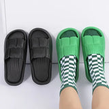 Soft Bottom Slippers for Women Home Bathroom Home Bath Non-slip Couple Summer Sandals for Men Summer Beach Wear