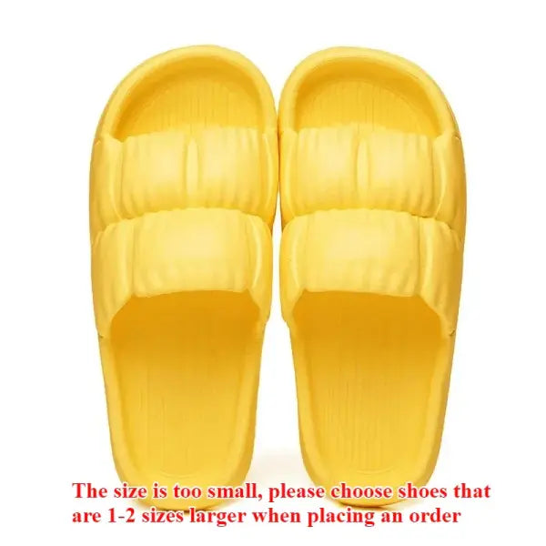 Soft Bottom Slippers for Women Home Bathroom Home Bath Non-slip Couple Summer Sandals for Men Summer Beach Wear
