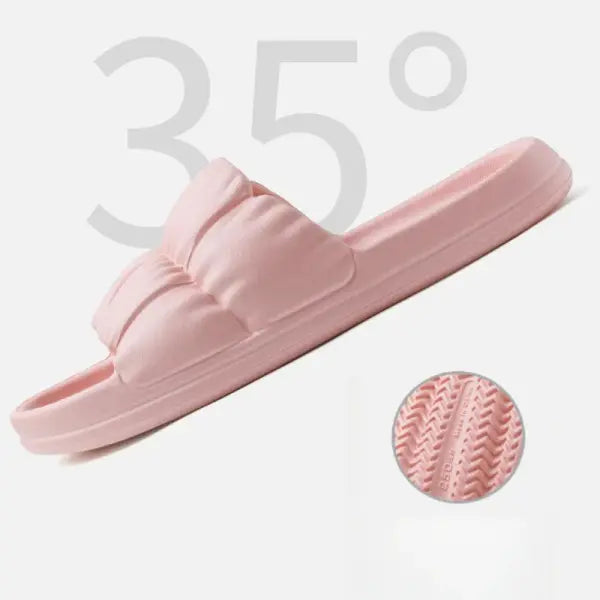 Soft Bottom Slippers for Women Home Bathroom Home Bath Non-slip Couple Summer Sandals for Men Summer Beach Wear