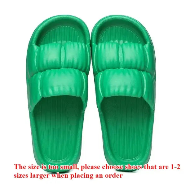 Soft Bottom Slippers for Women Home Bathroom Home Bath Non-slip Couple Summer Sandals for Men Summer Beach Wear