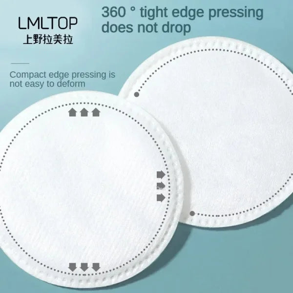 Soft Cotton Round Pads - Facial Makeup Remover & Cleansing - Himpall