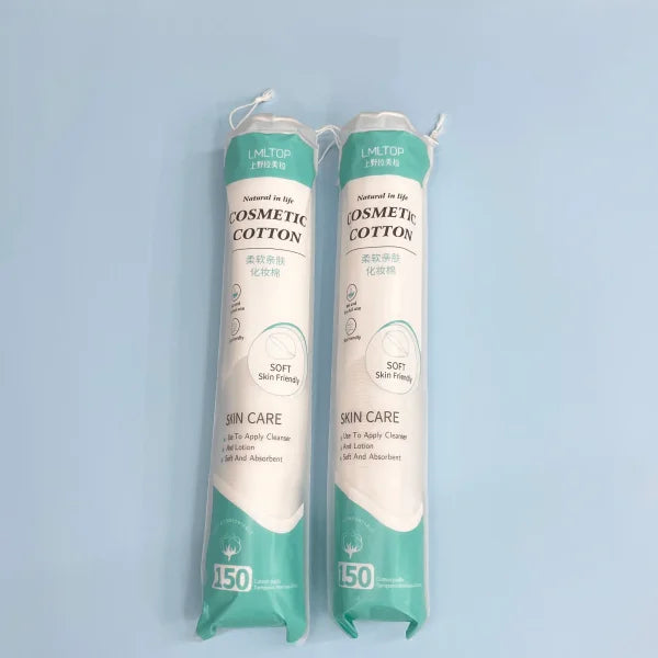Soft Cotton Round Pads - Facial Makeup Remover & Cleansing - Himpall