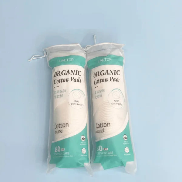 Soft Cotton Round Pads - Facial Makeup Remover & Cleansing - Himpall