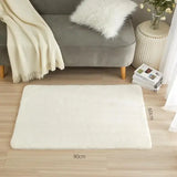 Faux Rabbit Fur Rug Thick Polyester for Luxury Living Room Scenes