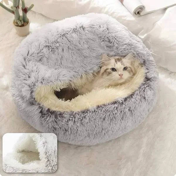 Soft Plush Calming Cat Bed for Ultimate Comfort and Relaxation - Himpall