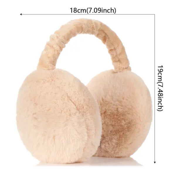 Winter Plush Ear Warmers – Soft Outdoor Earmuffs for Women & Men Warm Cold-Weather Ear Covers