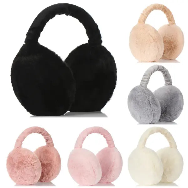 Winter Plush Ear Warmers – Soft Outdoor Earmuffs for Women & Men Warm Cold-Weather Ear Covers