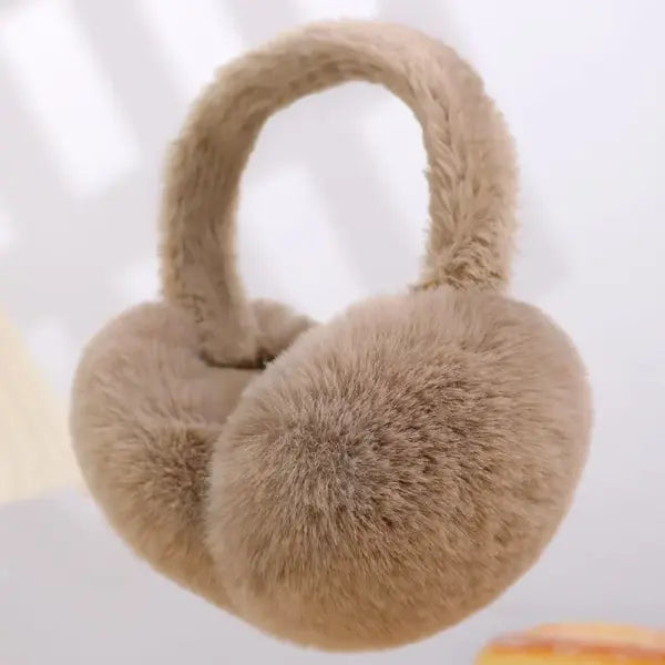 Winter Plush Ear Warmers – Soft Outdoor Earmuffs for Women & Men Warm Cold-Weather Ear Covers - Brown-style4