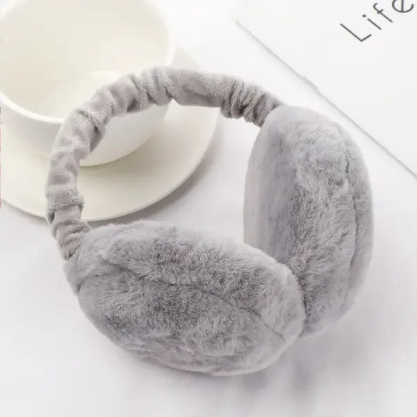 Winter Plush Ear Warmers – Soft Outdoor Earmuffs for Women & Men Warm Cold-Weather Ear Covers