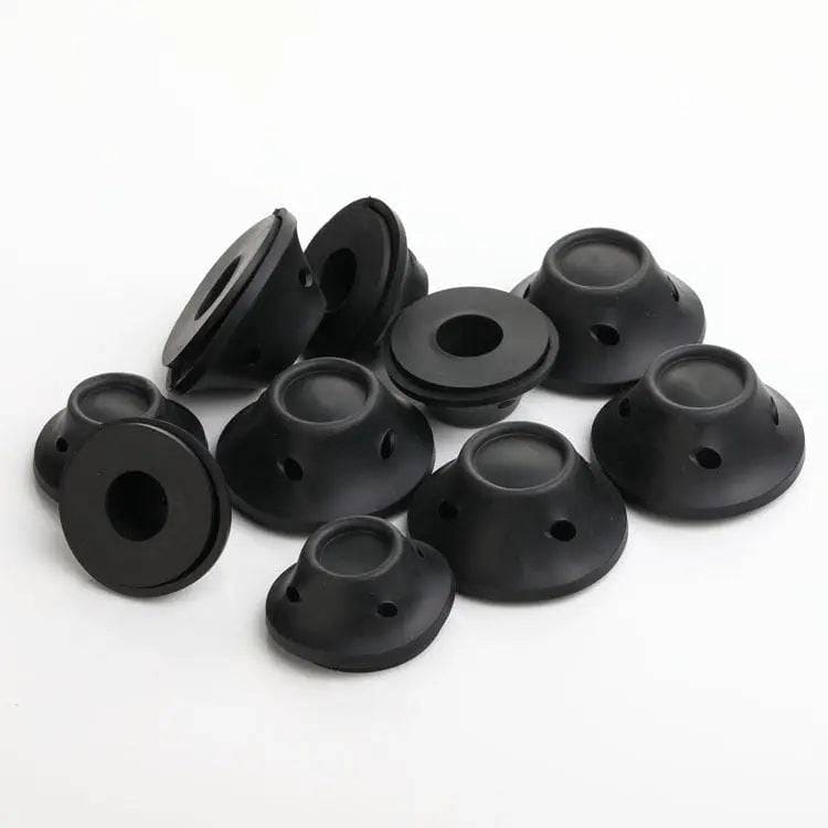 Soft Rubber Hair Rollers - 10L and 10S black