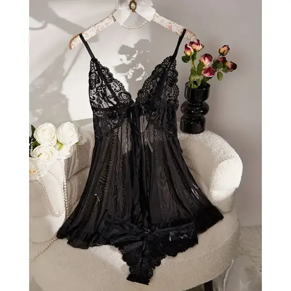 Soft Sheer Nighty Pajamas Hotselling Nightgowns Dark Green Halter Dress Women Sleepwear Sexy Bra Plus Size Nightdress